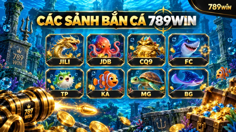 Các sảnh bắn cá đang có tại 789WIN